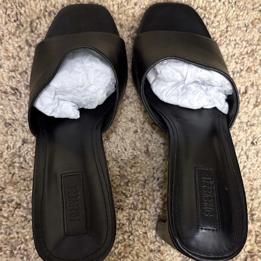 Forever 21 Black Women's Mules